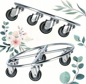 Virágtartó Állvány Kerek Virágtartó Mobil Kerek Platform 30cm