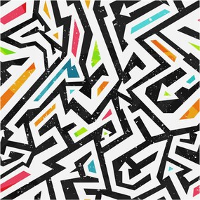 Divatos 3D fali tapéta Absztrakt mozaik 250x250 ragasztóval