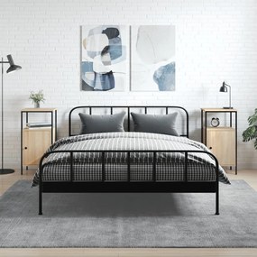 2 db sonoma tölgy színű szerelt fa éjjeliszekrény 41x31x80 cm