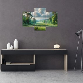 Kép - Zöld táj (90x60 cm)