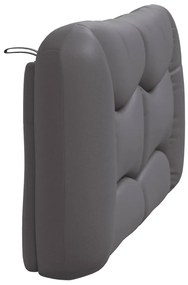 szürke műbőr fejtámla párna 120 cm