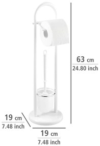 Siena fehér WC-kefe és WC-papír tartó - Wenko
