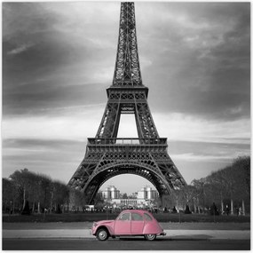 Poszterek 140x140 Púderrózsaszín Párizsban