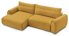 Okkersárga sarokkanapé Aden – Bobochic Paris