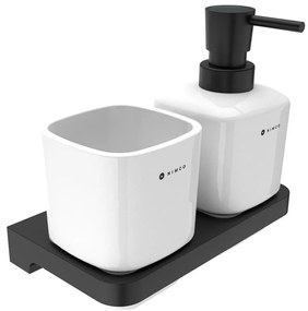 NIMCO MAC 2905831K-T-90-Fali szappanadagoló és fogkefe állvány MAYA 320 mm