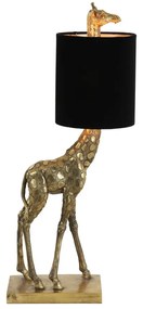 Fekete-bronzszínű asztali lámpa (magasság 61 cm) Giraffe – Light & Living