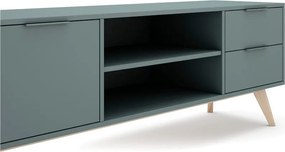 Szürkészöld TV-állvány 180x53x40 cm Pisco – Marckeric