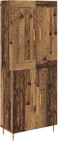 vidaXL Magasfiú Öreg fa 69,5 x 34 x 180 cm Faanyag