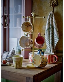 Lazacszínű-krémszínű kőedény bögre szett 3 db-os 450 ml Linora – Bloomingville