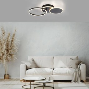 Leuchten Direkt 14116-18 - LED Mennyezeti lámpa SEVENT LED/25,5W/230V fekete