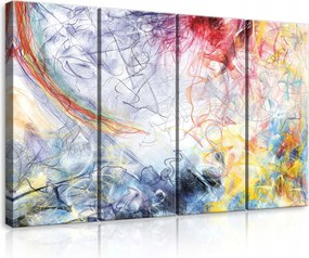 Vászonkép 120x80 Absztrakt dinamika energia szín kifejezés művészet