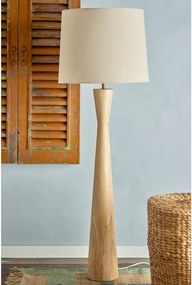 Bézs állólámpa textil búrával (magasság 130 cm) Leonor – Bloomingville