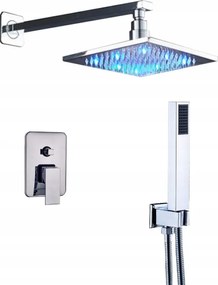 Falsík Alatti Esőztető Szett 30 CM Led Króm