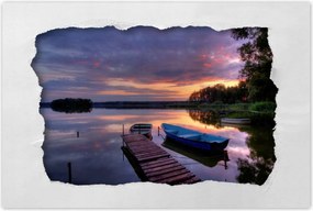 Poszterek 120x80 Híd a tavon