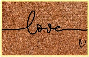 Otthoni szőnyeg Lábtörlő Dekoráció Love felirat 60 x 40 cm