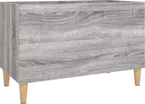 vidaXL szürke sonoma színű szerelt fa hanglemezszekrény 74,5x38x48 cm