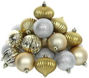 Retlux Karácsonyi díszkészlet 30 db arany/ezüst FT0640