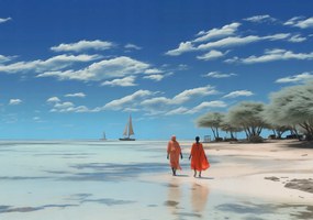 Poszter 100x70cm Nyugalom a homokban