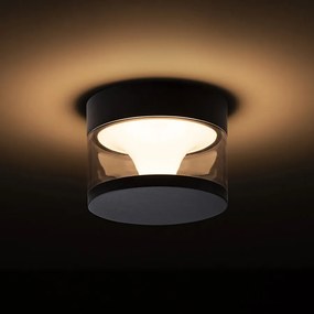 RENDL BRENDA felületre szerelhető fekete 230V LED LED 9W IP65 3000K