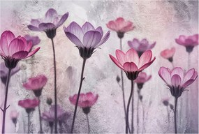 Flizelin fotótapéta Hálószoba Nappali Pasztell virágok 104x70 Ragasztó