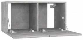betonszürke függő TV-szekrény 60 x 30 x 30 cm