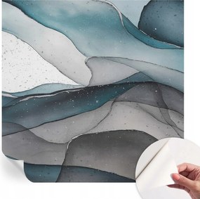 Öntapadós Dekoratív Fotótapéta Hálószobába Színes hullámok 250x250 cm