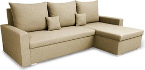 MONDI Kinyitható sarokkanapé Bézs