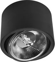 DOMENOLED 435 DOWNLIGHT Hengeres Mennyezeti Lámpa Fekete GU10/AR111 IP20