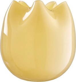 SOPHIE üveg váza Ø18cm , sárga
