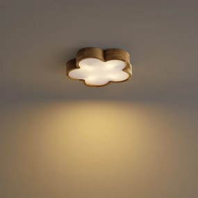 Gyerekszobai mennyezeti lámpa fa fehér színnel - Lucille