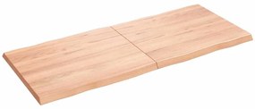 világosbarna kezelt tömör asztallap 140x60x(2-4) cm