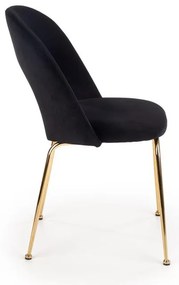 K-385 étkezőszék Fekete bársony szövet