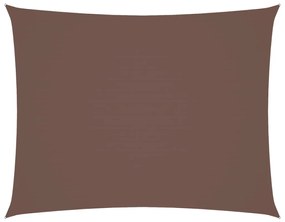barna téglalap alakú oxford szövet napvitorla 3 x 6 m