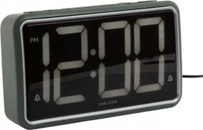 Ébresztőóra elektronikus asztali óra Led kijelzővel zöld New Retro