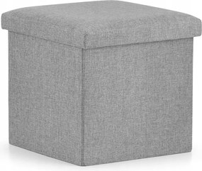 Összecsukható puff L 38x38x38cm szürke