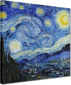 Vászonkép 30x30 Van Gogh Csillagos éj