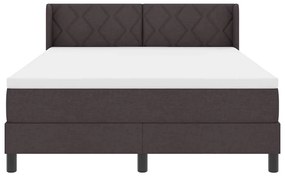 Boxspring ágy matraccal matracmal Sötét Barna 160 x 200 cm
