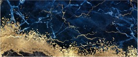 Kép - Sötétkék márvány (120x50 cm)