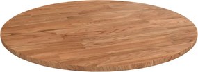 vidaXL világosbarna kezelt tömör tölgyfa kerek asztallap Ø40x1,5 cm