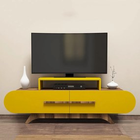 TV asztal Rose Walnut sárga