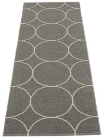 Sötétszürke kültéri-beltéri futószőnyeg 70x200 cm Boo Charcoal Linen – Pappelina