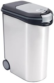 Curver állateledel tároló, 20kg / 54 l fémes fehér
