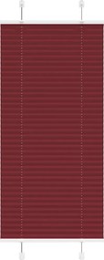 vidaXL pliszírozott redőny Bordeaux piros 65x150 cm szövetszélesség