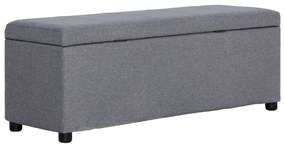 világosszürke poliészter pad tárolórekesszel 116 cm
