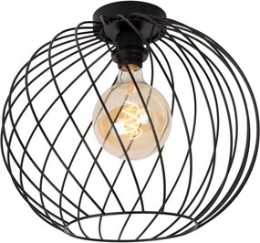 LUCIDE 21128-40-30 DANZA Vintage Mennyezeti Lámpák Fekete E27 IP20