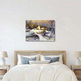 Kép - téli város (70x50 cm)