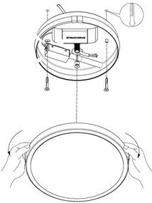Eglo 98656 - LED Mennyezeti lámpa MONGODIO 1 LED/8,6W/230V