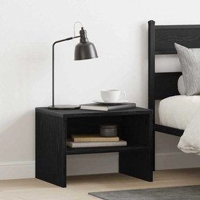 Éjjeliszekrény 2 pcs Musta tammi 40 x 40 x 30 cm Faanyag