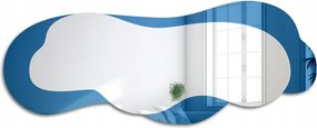 Szabálytalan tükör kék Skyline Blue 100x39