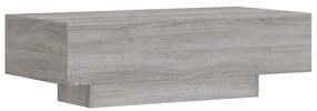 Szürke sonoma szerelt fa dohányzóasztal 100x49,5x31 cm